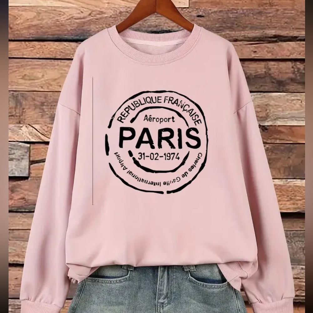 New Paris stamp sweatshirt
